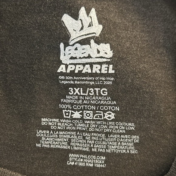 Legends Apparel Gray Common Band Tee Men's T-Shirt Size 3XL New without tags! - Picture 4 of 4